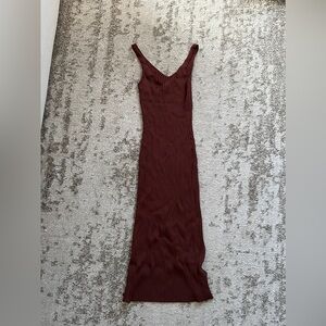 Abercrombie ribbed midi dress